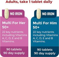 Nature Made Multivitamin 50+ His & Hers